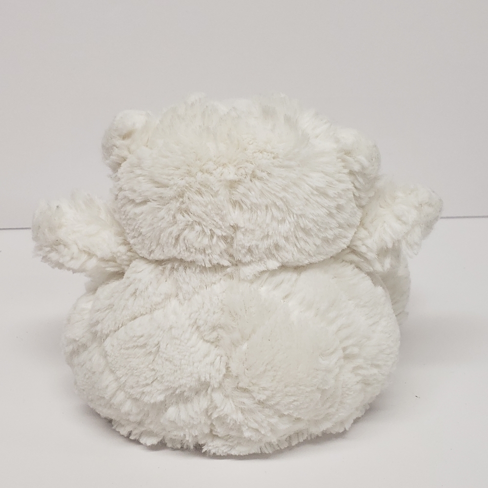 Demdaco Nat & Jules 7" Tender Blessings Cherish Teddy Bear White Rattle Plush - Picture 2 of 5